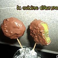 recette Sucette de kiwi/choco