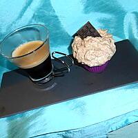 recette café gourmand (café et son cupcake chocolat et espuma de café au siphon)