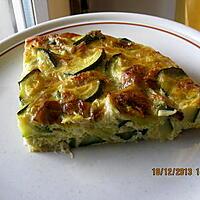 recette Frittata di zucchine e porri (omelette de poireau-courgettes) au four