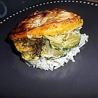 recette Courgettes au pesto et camembert fondu