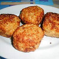 recette CROQUETTES  D'OEUFS  ET  POULET