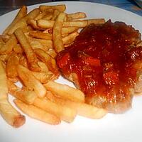 recette COTES  DE  PORC  SAUCE  TOMATE  FRAICHE