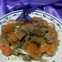 recette Boeuf mode aux carottes. sans alcool.