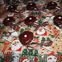 recette Mes pop macarons de Noel (à la créme de marron)