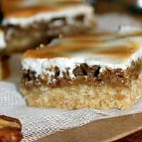 recette bars gourmande noix et galacage meringue