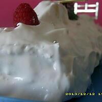 recette bûche chantilly-framboises