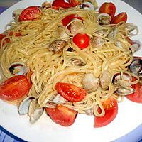 recette SPAGHETTI  VONGOLE E POMODORINI