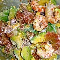 recette Salade vitaminée avocat/crevette/pamplemousse