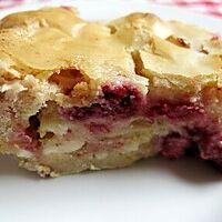 recette brownies chocoblanc framboise