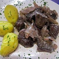 recette Sauté de boeuf à la crème fraiche. clous de girofle.