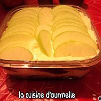 recette Tiramisu aux coulis de fraise et pomme