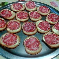 recette Toasts salami/beurre