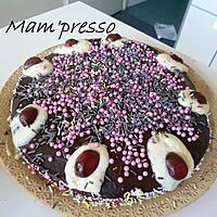 recette Gâteau façon forêt noire (gâteau d'anniversaire)