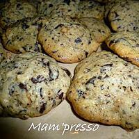 recette Cookies noix et chocolat noir