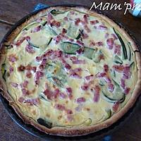 recette Quiche courgette et lardons