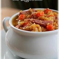 recette ~Soupe-repas aux pois~