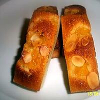 recette financier amande pêche au miel