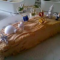 recette ma buche de noël chantilly pralin