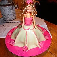 recette GATEAU D ANNIVERSAIRE"Barbie"de Jade ( 2ans)