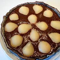 recette Tarte "light",cacao et poires.