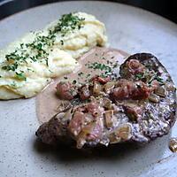 recette escalopes de foie de veau à la crème de lard