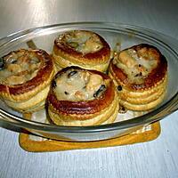 recette Bouchées aux ris de veau, blancs de volaille et champignons de Paris