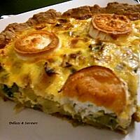 recette Quiche aux poireaux et au chèvre