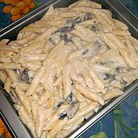 recette penne aux champignons