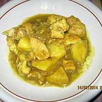 recette Poulet  curry light