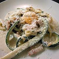 recette Tagliatelles de courgettes à la Carbonara