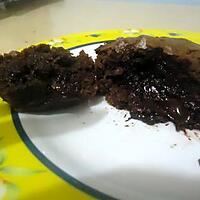 recette Muffins chocolat/coco coeur coulant