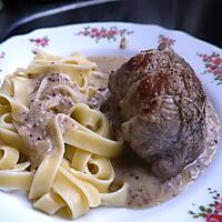 recette paupiettes de veau maison et sa sauce poivré Seb