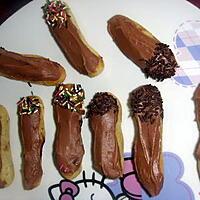 recette Mini éclairs au chocolat