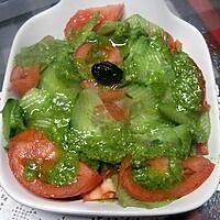recette salade de tomates. concombre. au pesto au celeri de italmo.