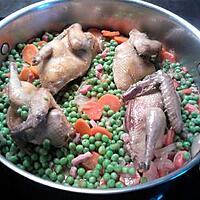 recette pigeonneau aux petits pois de jean