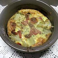 recette Clafoutis aux endives. bacon. parmesan.