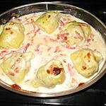 recette Coeurs d'artichauts au gratin