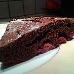 recette Fondant au chocolat noir et framboises
