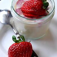 recette Fraises au lait d'amande