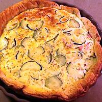 recette tarte aux courgettes et lardons