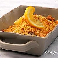 recette Crumble de poisson citronné & gingembre