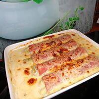 recette poireaux gratinés au jambon de JEANMERODE