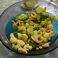 recette salade avocats-langoustines