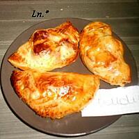 recette Chaussons boudins blancs / pommes (petite invention)