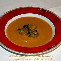 recette Velouté de Butternut aux Marrons & au Safran