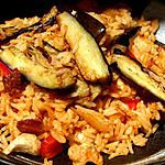 recette Pilaf d'aubergines