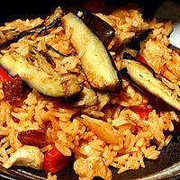 recette Pilaf d'aubergines