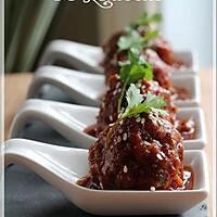 recette ~Boulettes à l'asiatique~