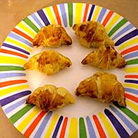 recette Minis croissants jambon et emmental