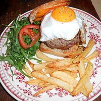 recette Cheesse bacon burger à cheval